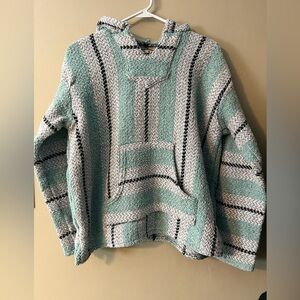 Earth Ragz Baja Joe Mexican hoodie sz small. Hooded with kangaroo pocket.